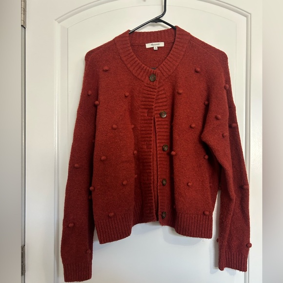 Madewell Bobble Colburne Cardigan Coziest Yarn size M chic 90s cottagecore boho - Picture 2 of 12